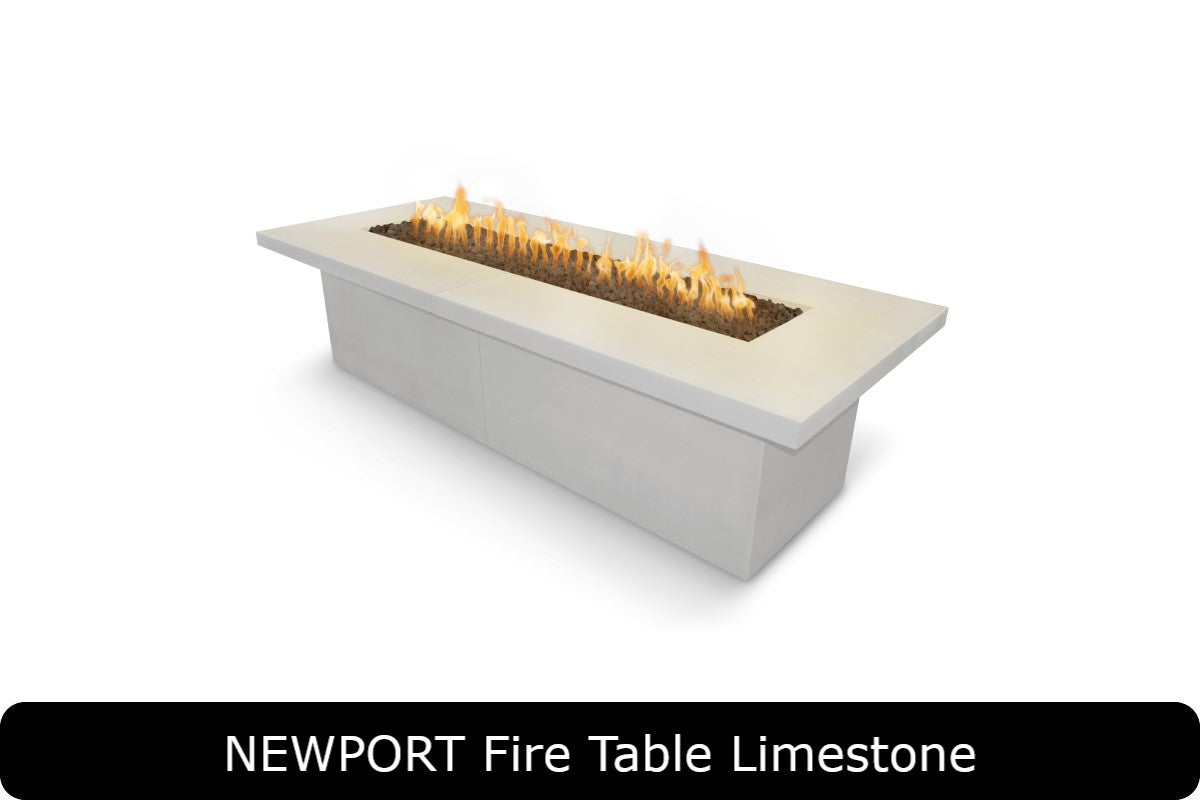 The Outdoor Plus Newport Gas Fire Pit x Rectangle