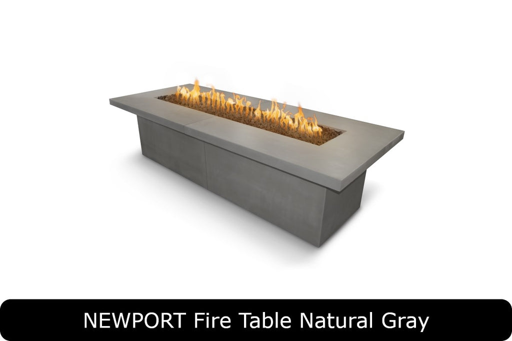 The Outdoor Plus Newport Gas Fire Pit x Rectangle