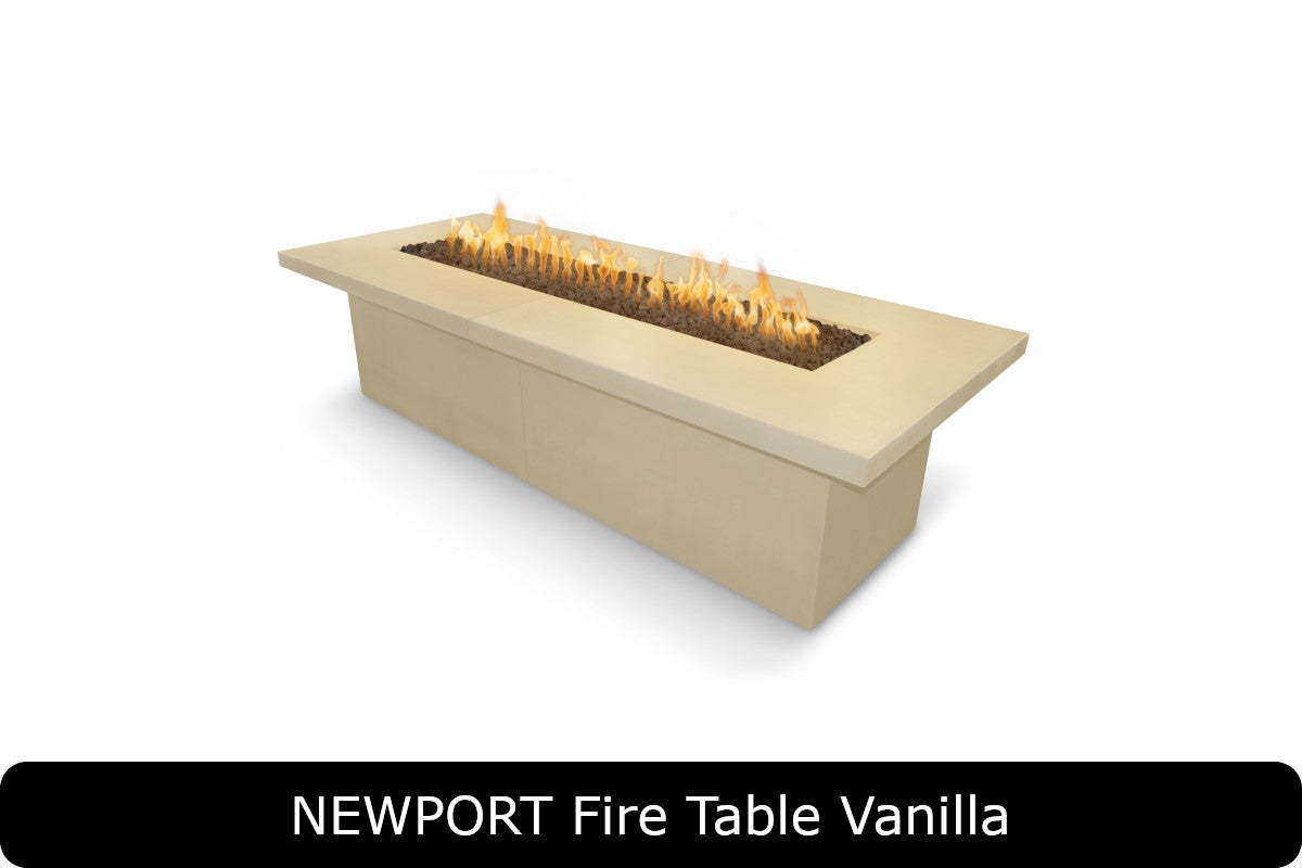 The Outdoor Plus Newport Gas Fire Pit x Rectangle