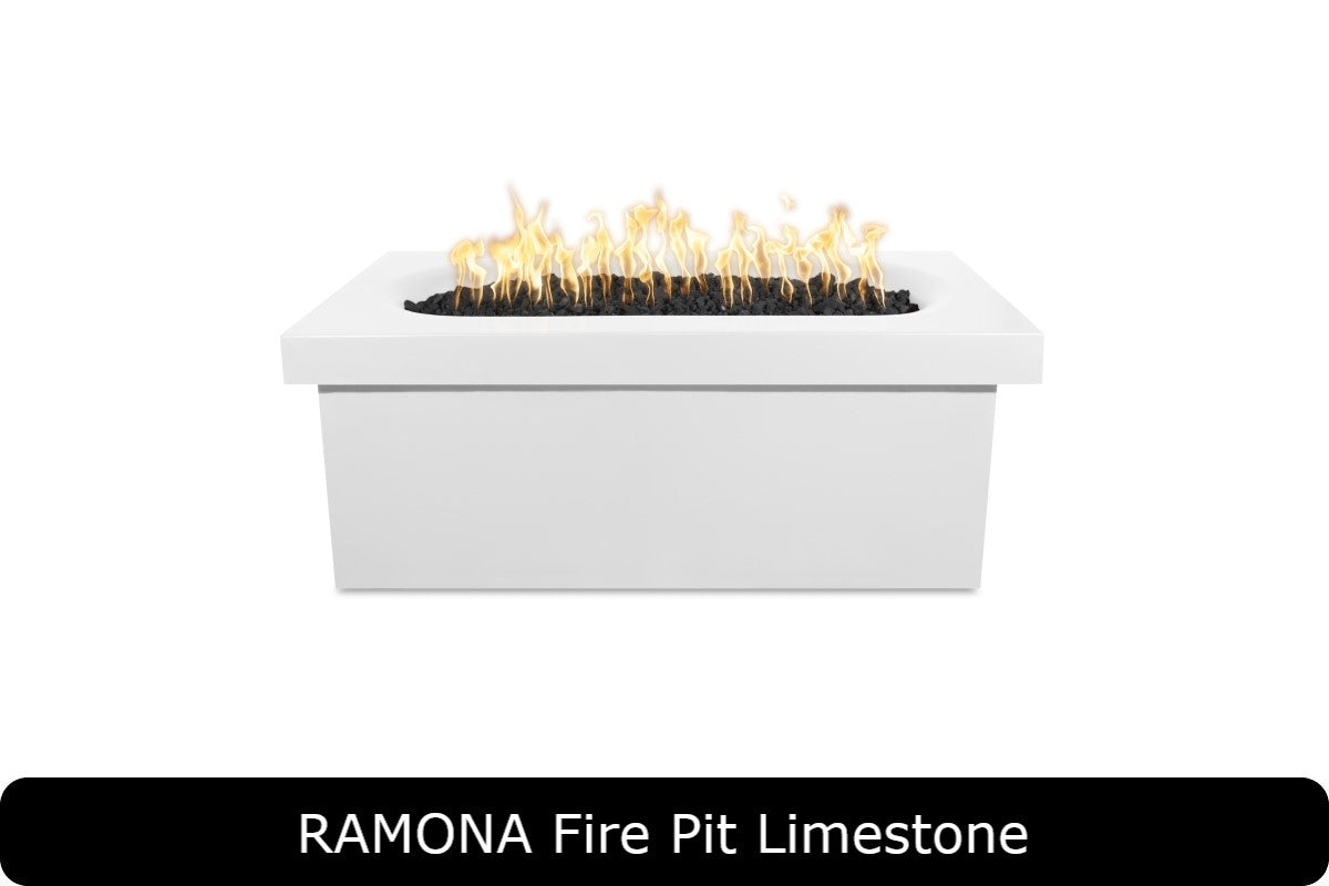 The Outdoor Plus Ramona 60in Rectangle Gas Fire Table