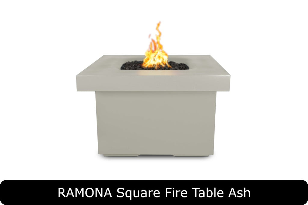 The Outdoor Plus Ramona Square Gas Fire Pit