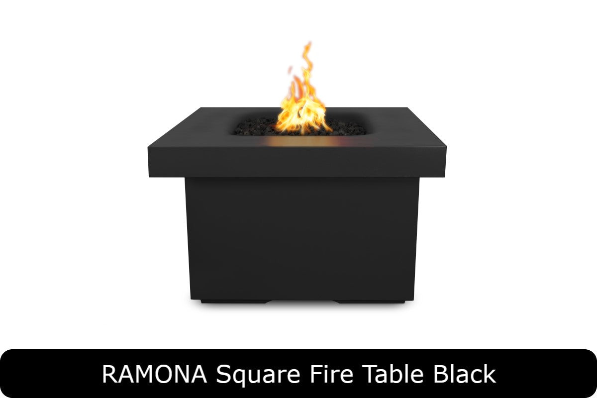 The Outdoor Plus Ramona Square Gas Fire Pit