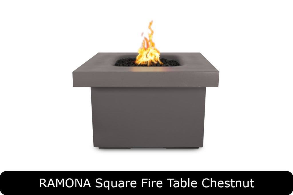 The Outdoor Plus Ramona Square Gas Fire Pit