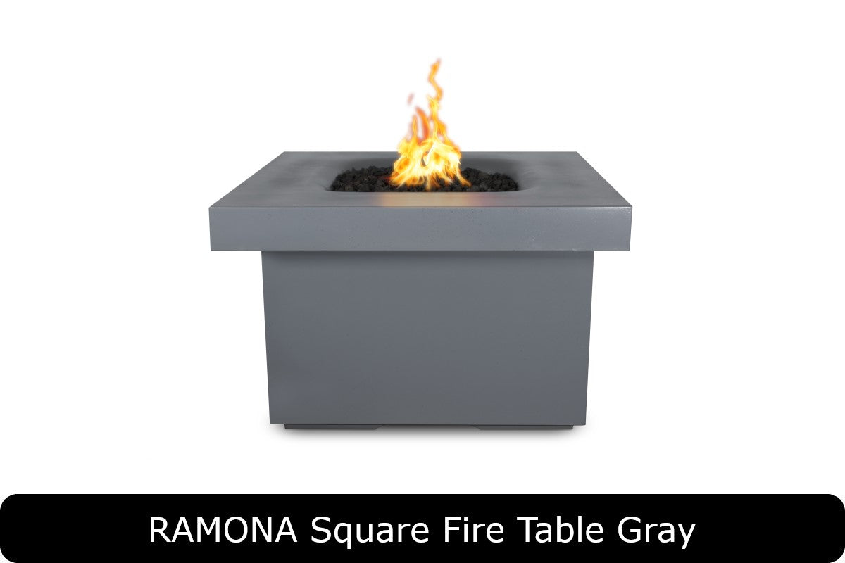 The Outdoor Plus Ramona Square Gas Fire Pit