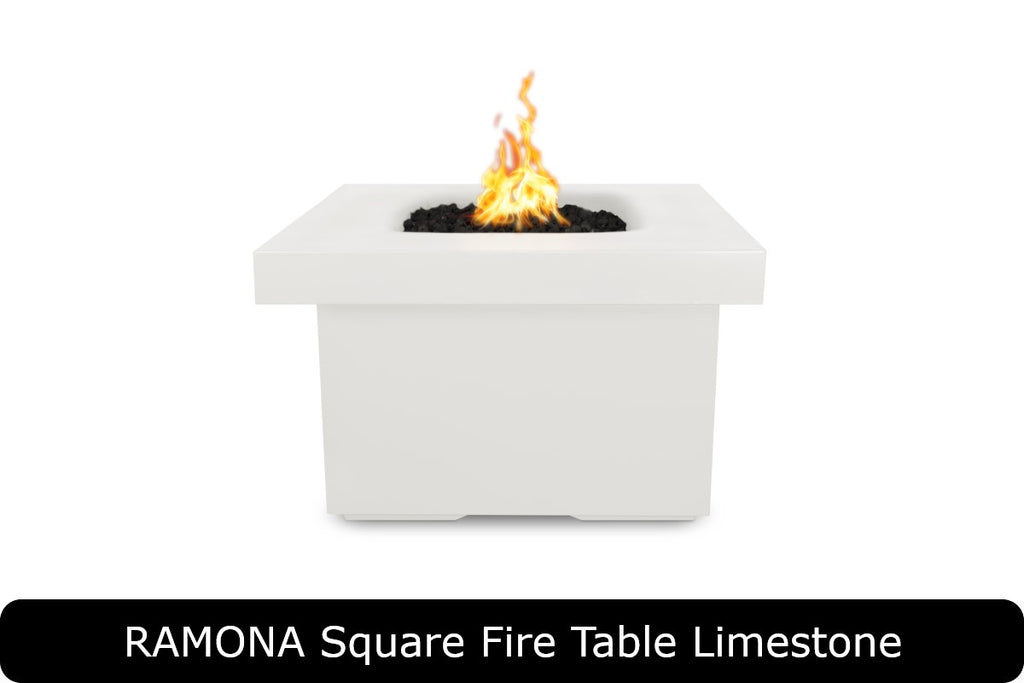 The Outdoor Plus Ramona Square Gas Fire Pit