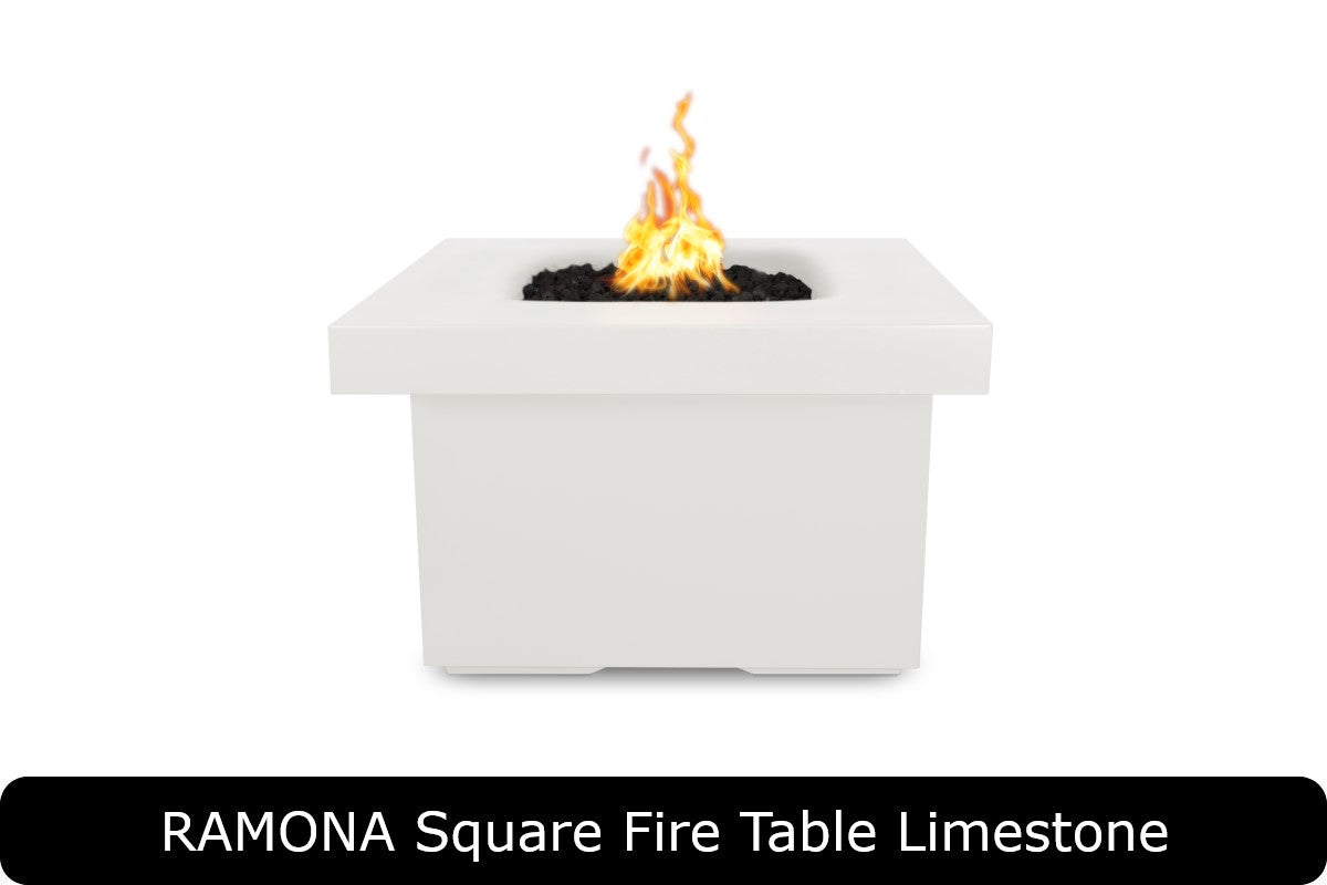 The Outdoor Plus Ramona Square Gas Fire Pit