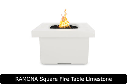 The Outdoor Plus Ramona 36in Square Gas Fire Table