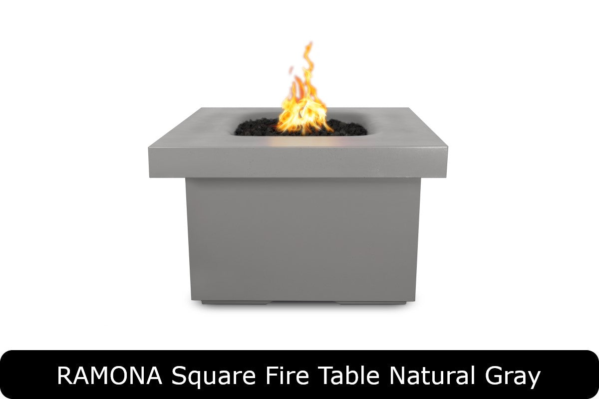 The Outdoor Plus Ramona Square Gas Fire Pit