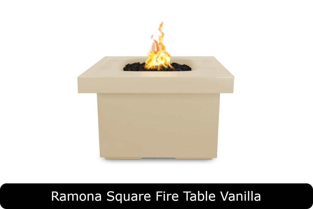 The Outdoor Plus Ramona Square Gas Fire Pit