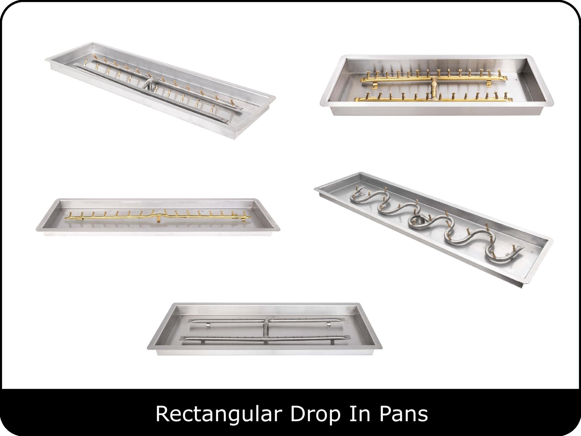 Rectangular Drop In Pan & Burner Kits