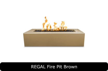 The Outdoor Plus Regal Rectangle Gas Fire Pit
