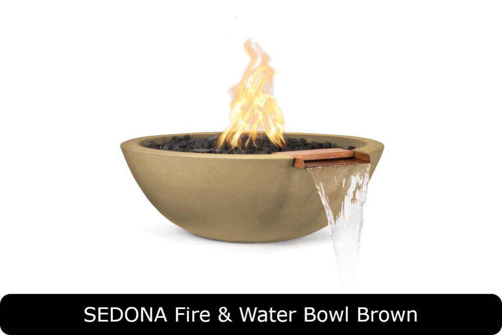 The Outdoor Plus Sedona Round Fire & Water Bowl