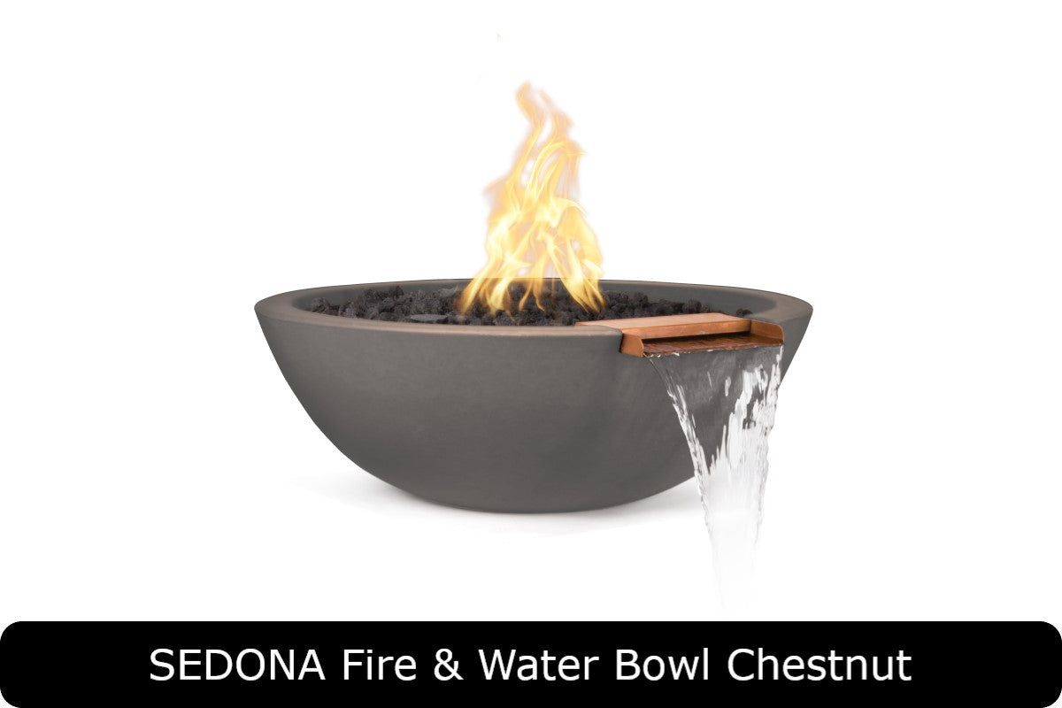 The Outdoor Plus Sedona Round Fire & Water Bowl