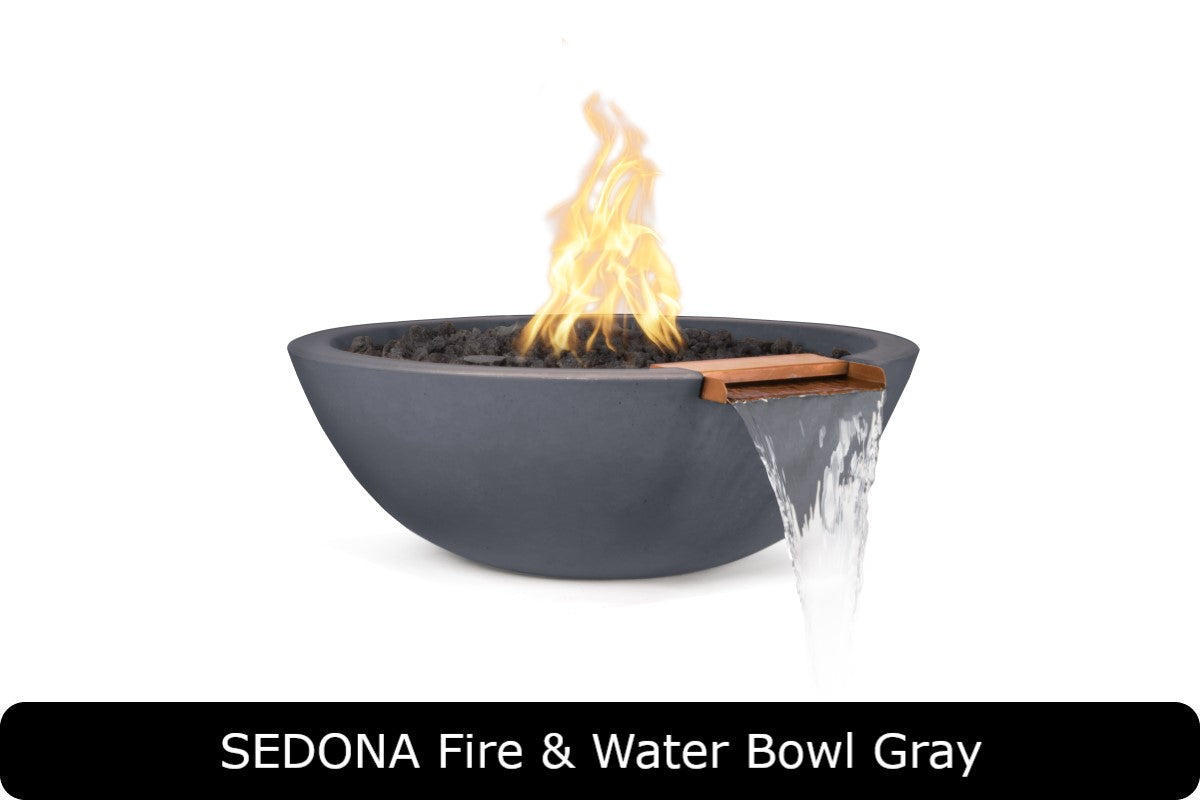The Outdoor Plus Sedona Round Fire & Water Bowl