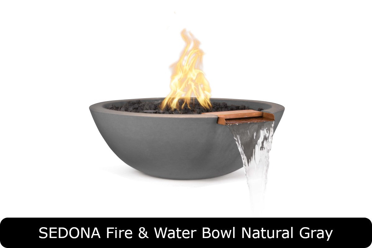 The Outdoor Plus Sedona Round Fire & Water Bowl