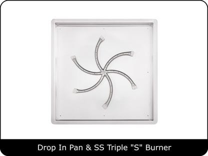 Square Drop In Pan & Burner Kits