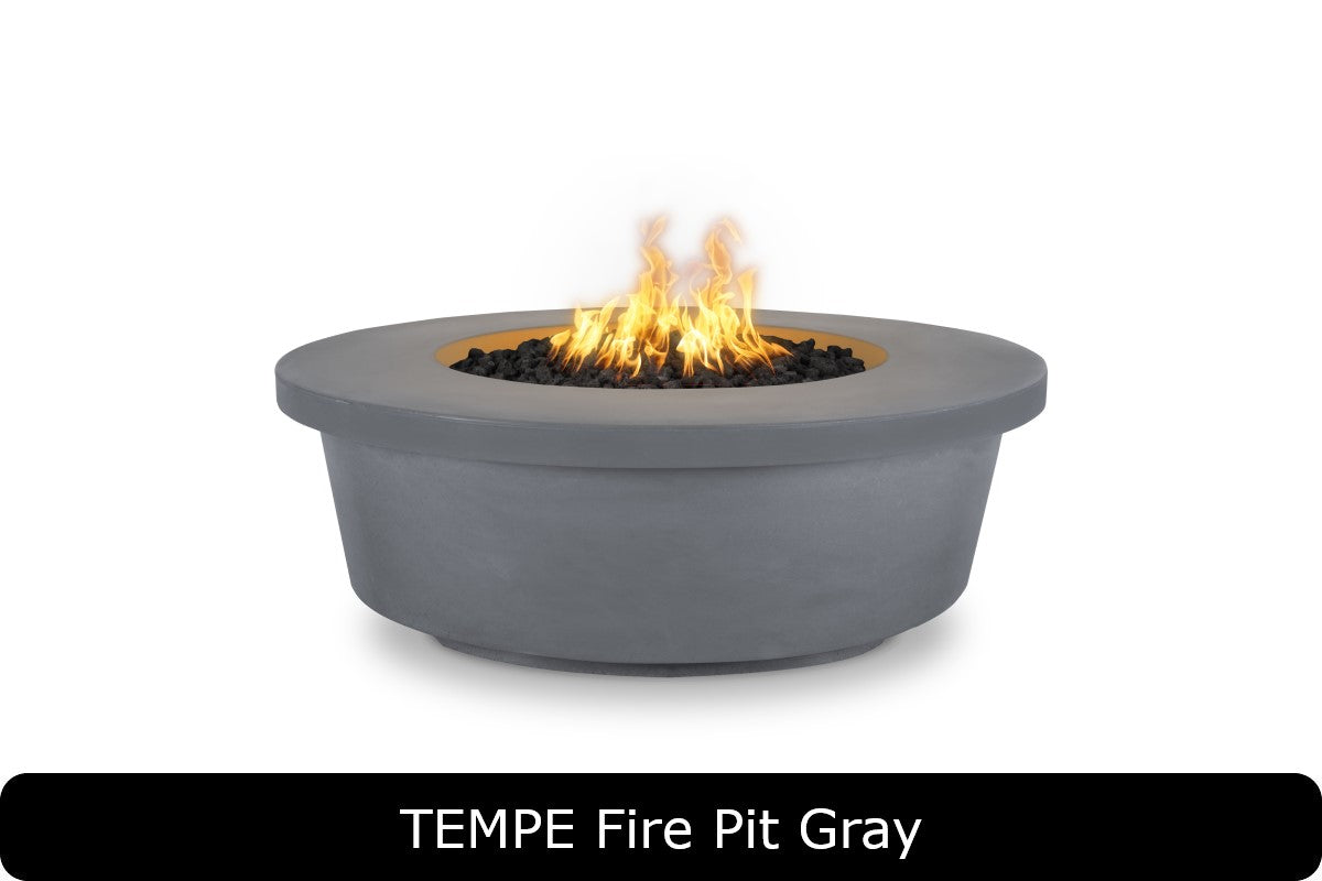The Outdoor Plus Tempe Round Gas Fire Pit Table