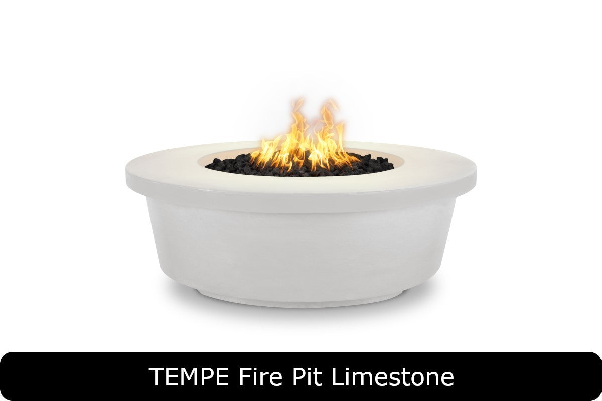 The Outdoor Plus Tempe Round Gas Fire Pit Table