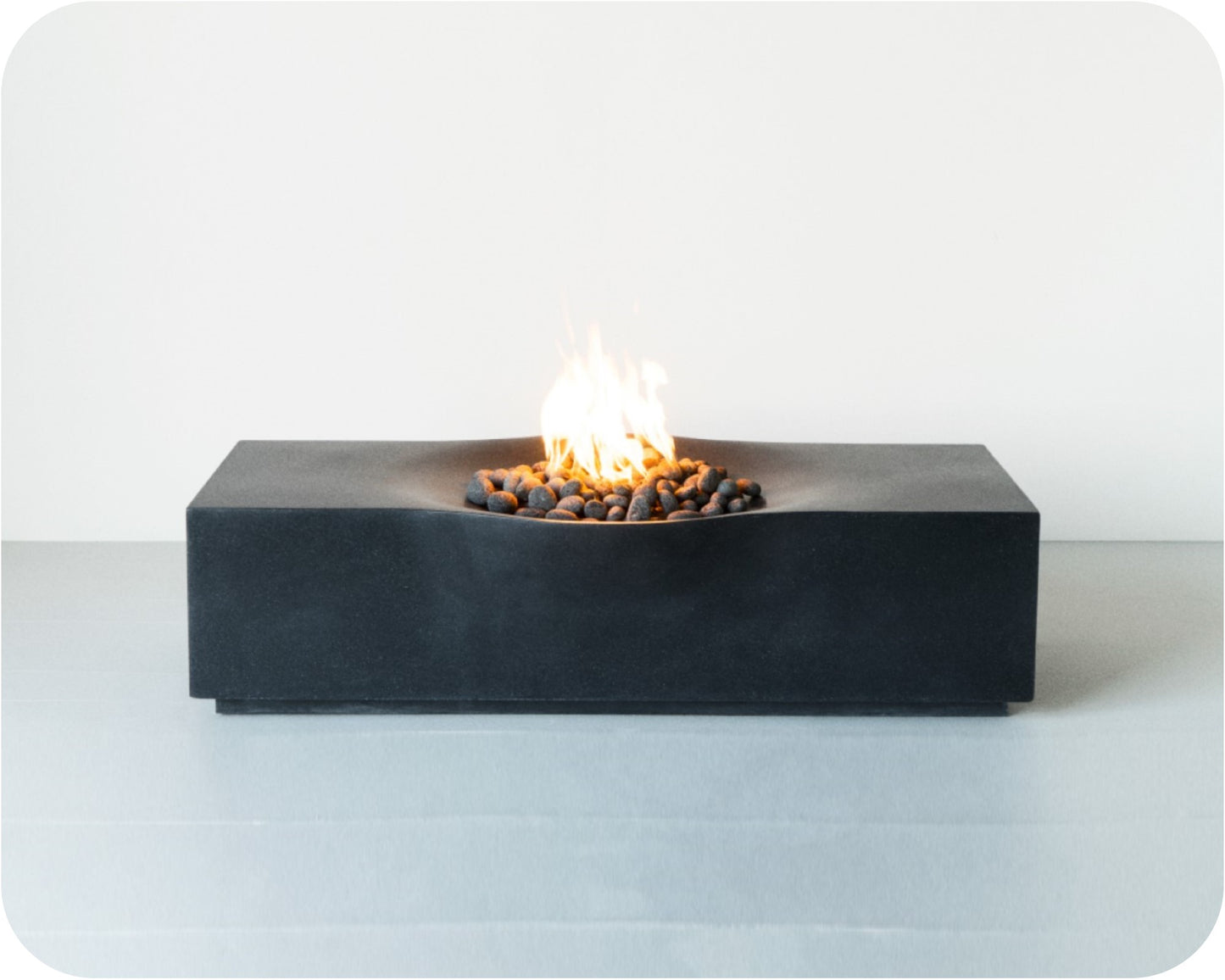 The Freedom Collection Acadia Rectangle Gas Fire Table