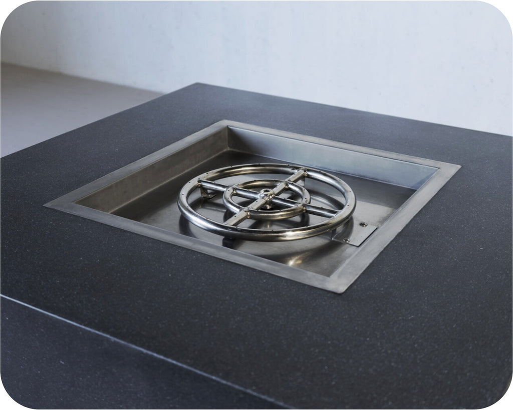 Freedom Fire Pits Biscayne Square Gas Fire Pit Table