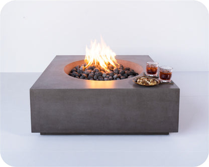 The Freedom Collection Glacier Square Gas Fire Table