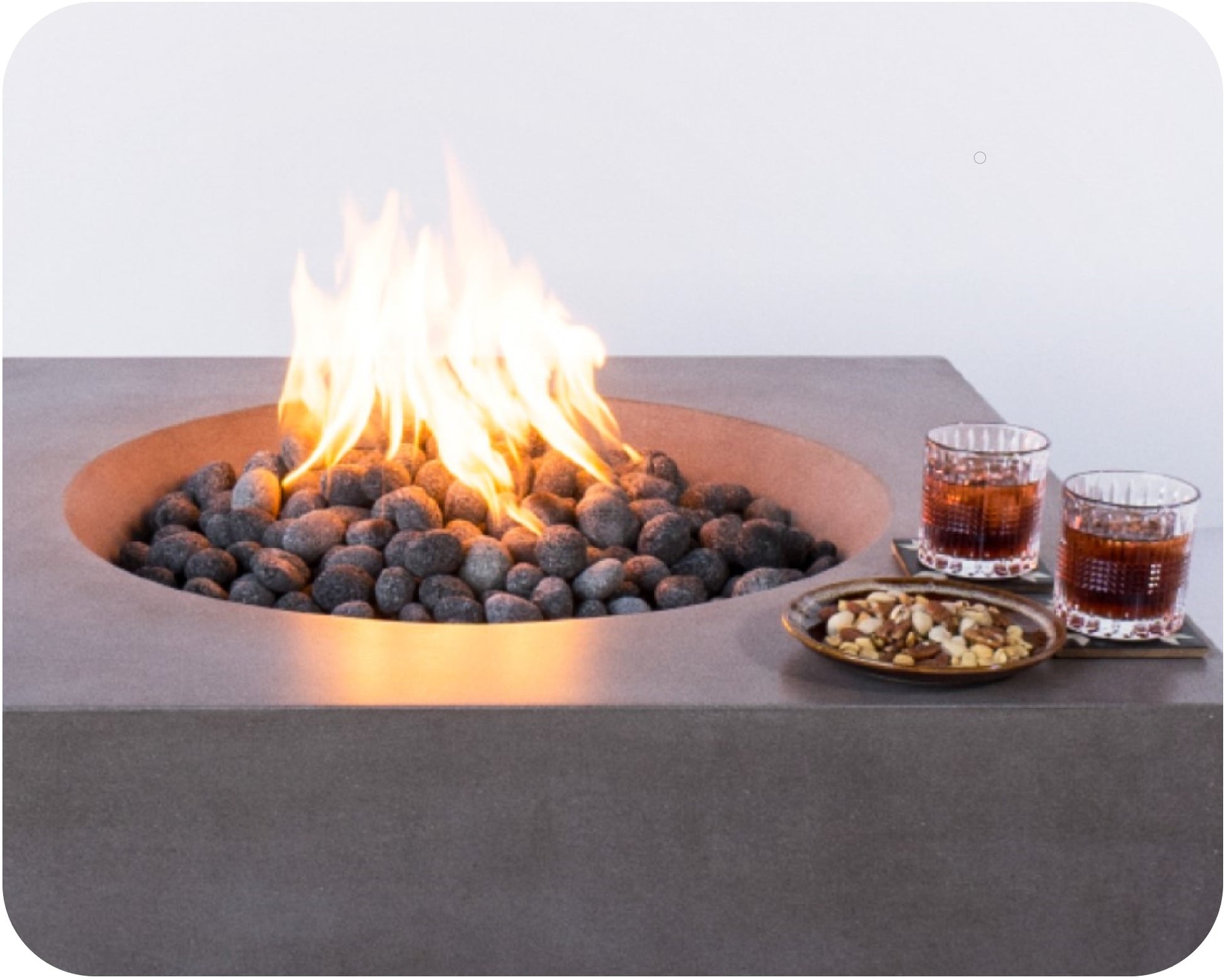 Freedom Fire Pits Cascade Square Gas Fire Pit Table