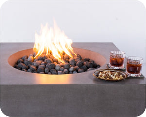 Freedom Fire Pits Cascade Square Gas Fire Pit Table