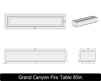 Freedom Fire Pits Grand Canyon Gas Fire Pit Table