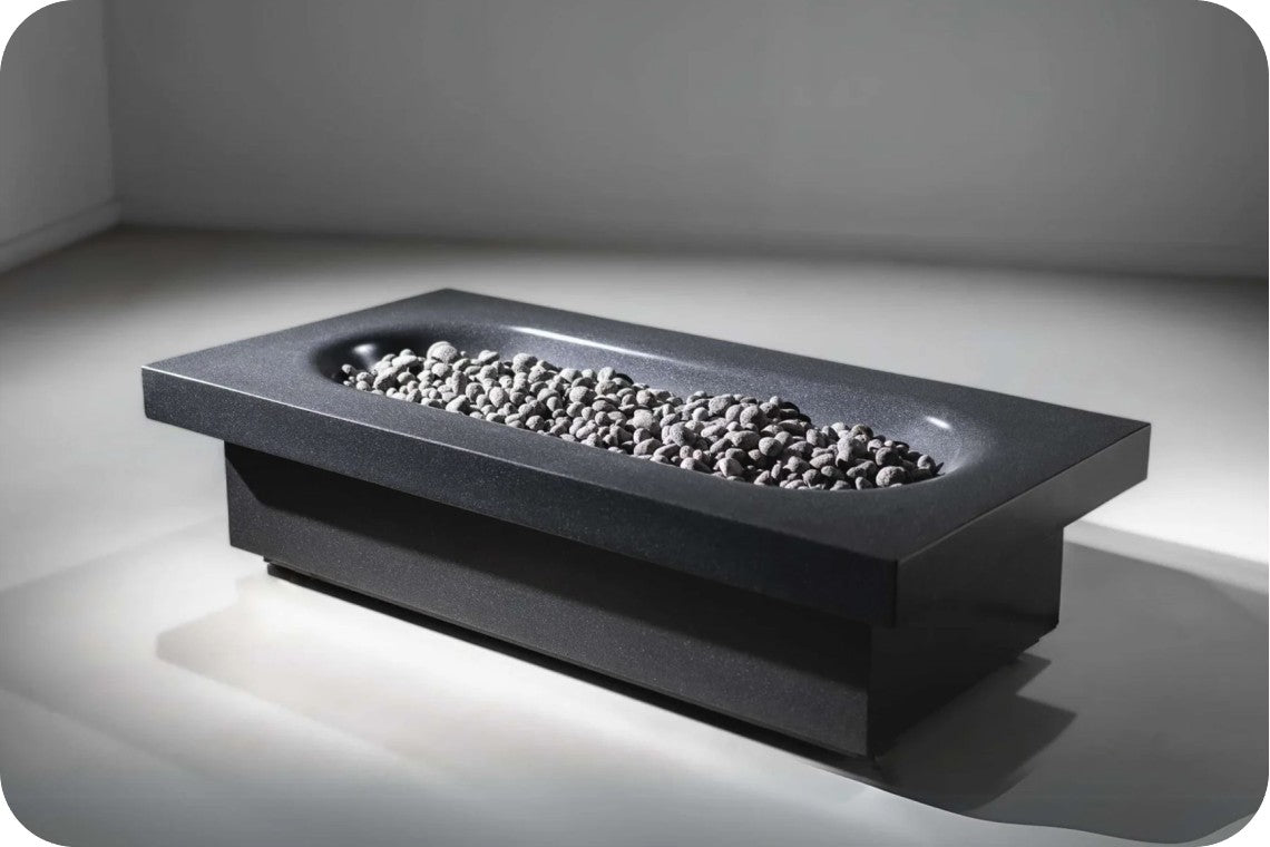 The Freedom Collection Guadalupe Rectangle Gas Fire Pit