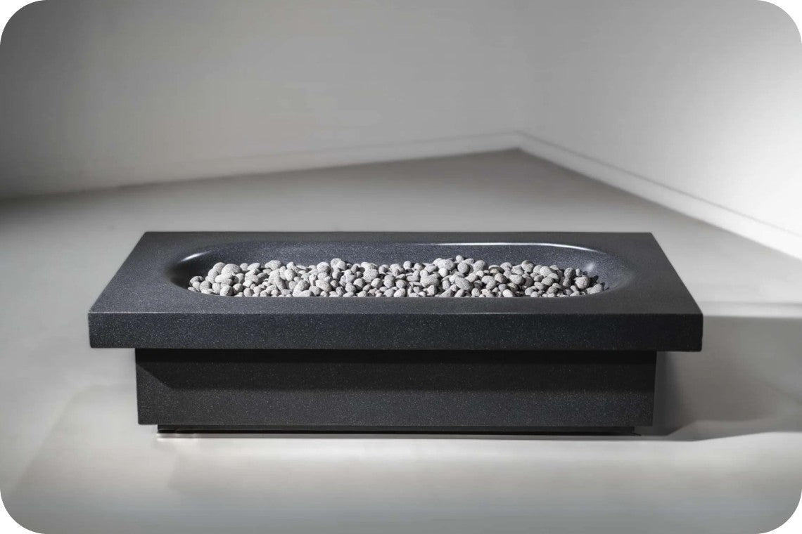 The Freedom Collection Guadalupe Rectangle Gas Fire Pit