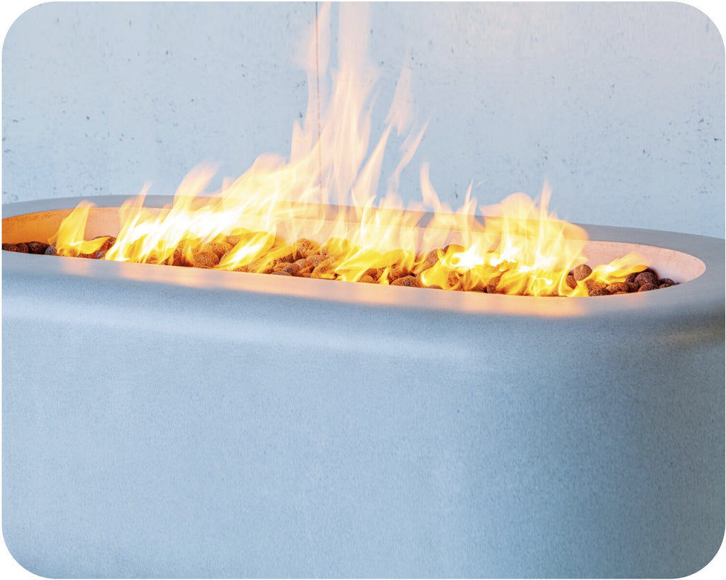 Freedom Fire Pits Rainier Rectangle Gas Fire Pit Table
