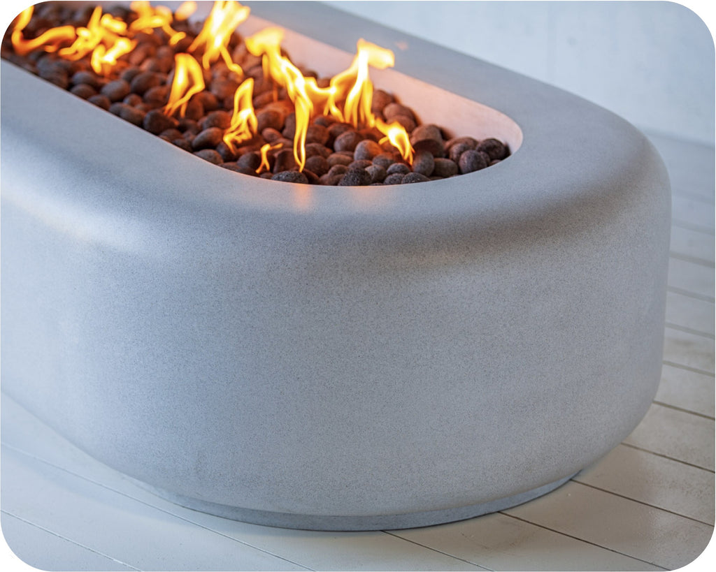 Freedom Fire Pits Rainier Rectangle Gas Fire Pit Table