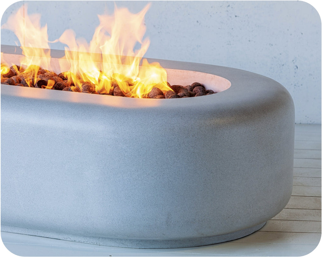 Freedom Fire Pits Rainier Rectangle Gas Fire Pit Table