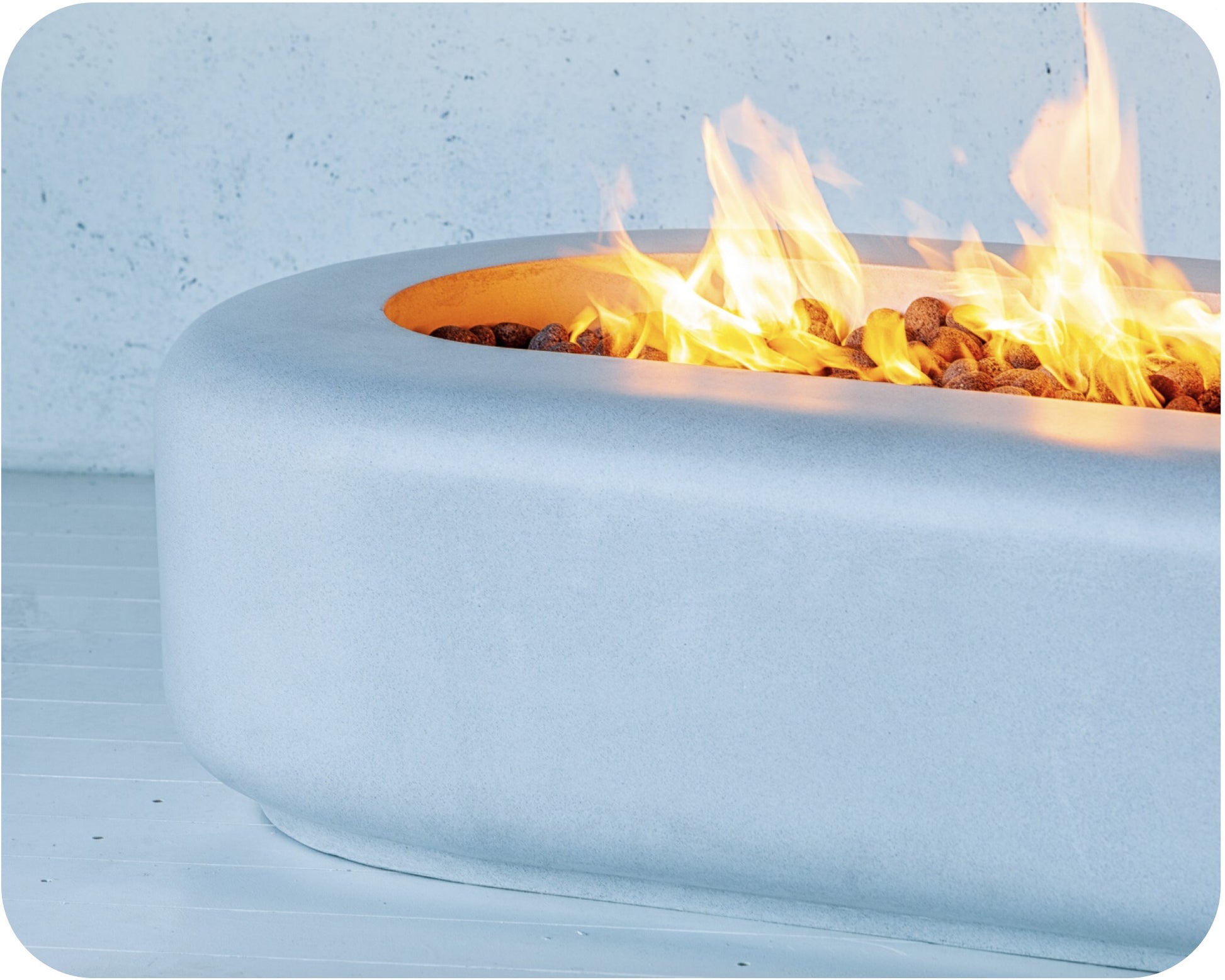 Freedom Fire Pits Rainier Rectangle Gas Fire Pit Table