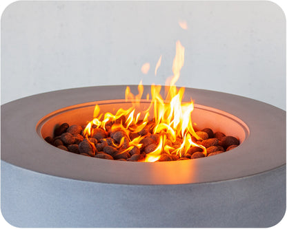The Freedom Collection Sequoia Round Gas Fire Table