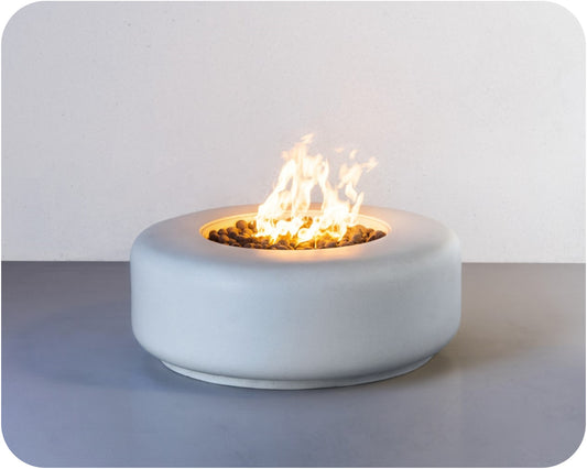 The Freedom Collection Sequoia Rounded Gas Fire Table
