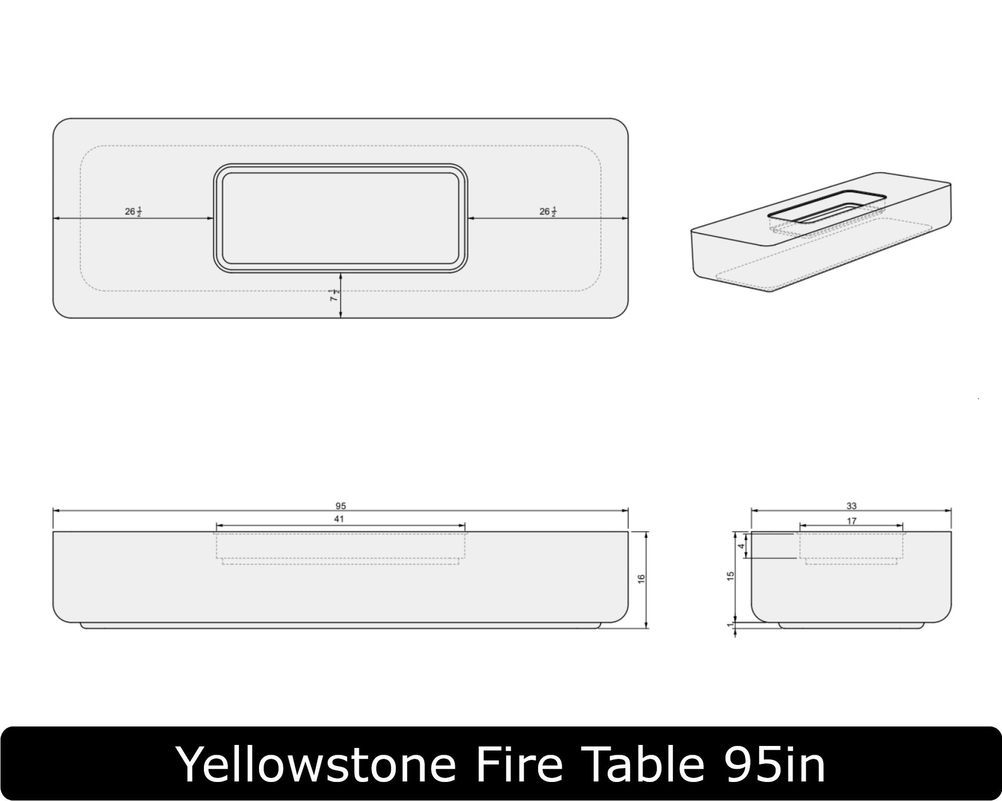 Freedom Fire Pits Yellowstone Gas Fire Pit Table