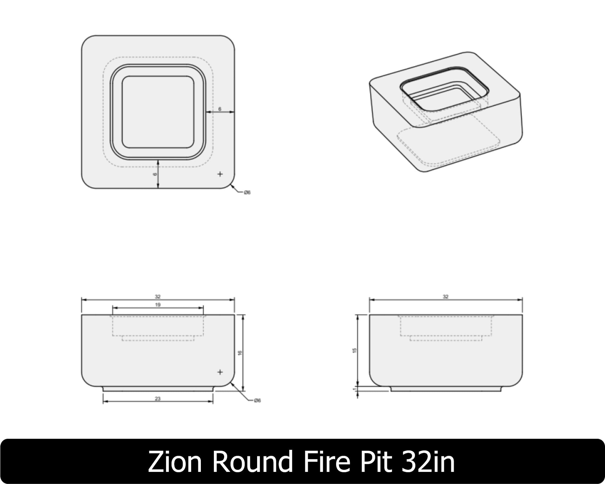 Freedom Fire Pits Zion Round Gas Fire Pit Table