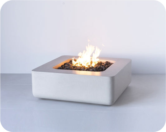 Studio Image of the Zion Rounded Fire Table