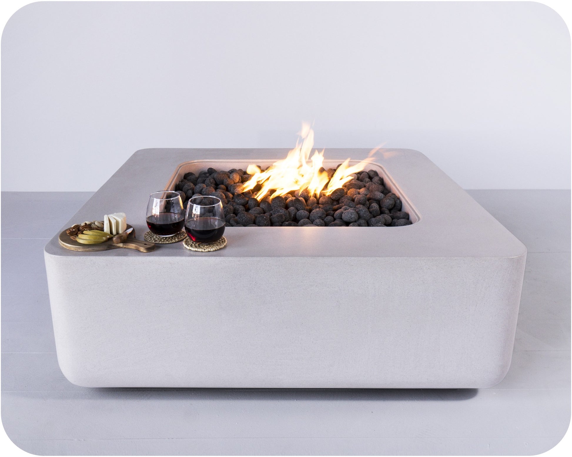 Freedom Fire Pits Zion Round Gas Fire Pit Table