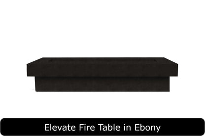 Elevate Fire Table in Ebony Concrete Finish