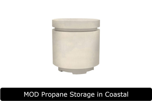 MOD Propane Tank Storage in Coastal Concrete Finish