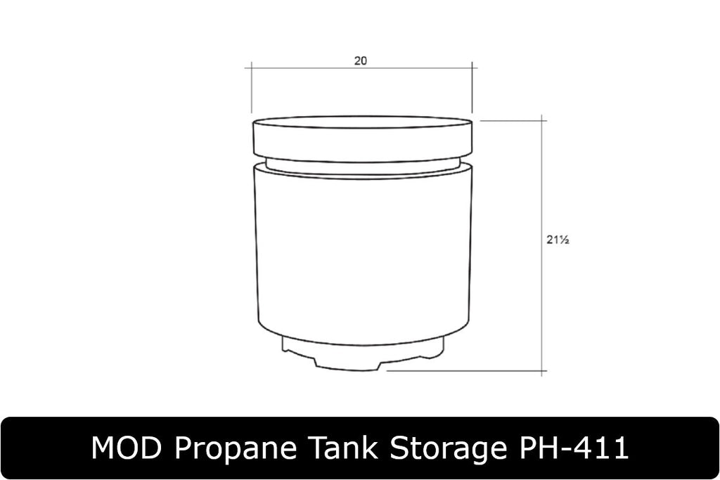MOD Propane Tank Storage Dimensions