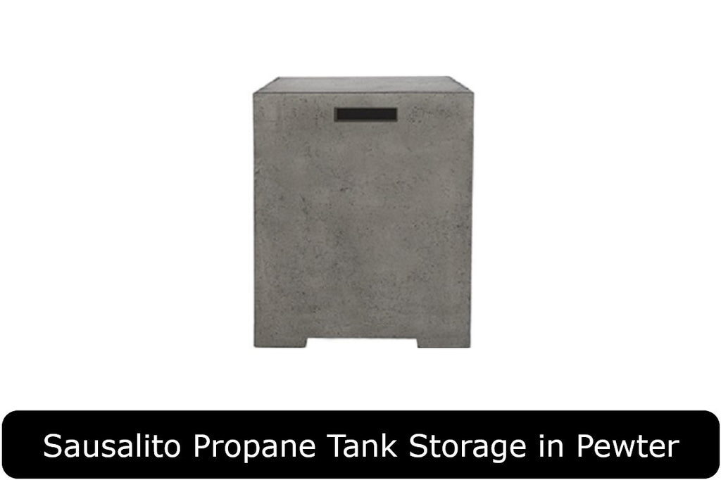 Sausalito Propane Tank Storage in Pewter Concrete Finish