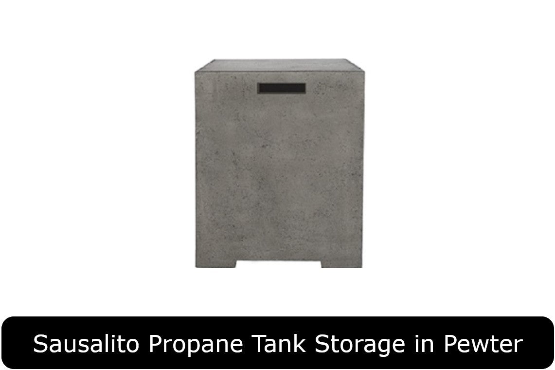 Sausalito Propane Tank Storage in Pewter Concrete Finish