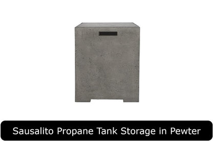 Sausalito Propane Tank Storage in Pewter Concrete Finish