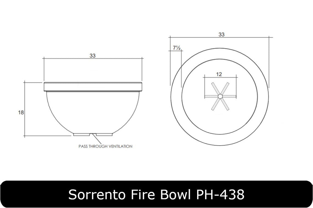 Prism Hardscapes Sorrento Concrete Fire Bowl