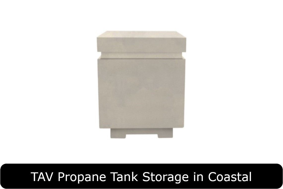 TAV Propane Tank Storage in Coastal Concrete Finish