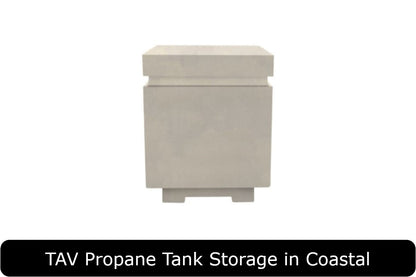 TAV Propane Tank Storage in Coastal Concrete Finish