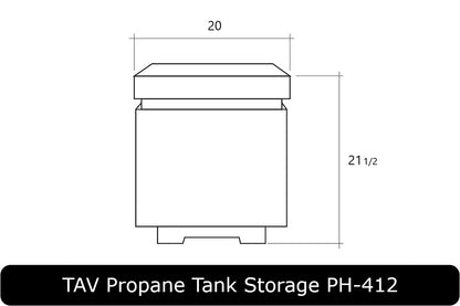 TAV Propane Tank Storage Dimensions